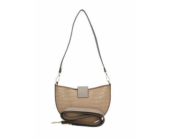 Купить Кожаная сумка Italian Bags Клатч Italian Bags 1218_taupe Кожаный Таупе, фото , изображение 5, характеристики, отзывы