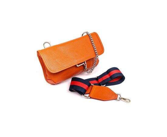 Купить Кожаная сумка Italian Bags Клатч Italian Bags 1277_orange Кожаный Оранжевый, фото , изображение 2, характеристики, отзывы