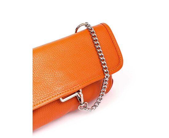 Купить Кожаная сумка Italian Bags Клатч Italian Bags 1277_orange Кожаный Оранжевый, фото , изображение 3, характеристики, отзывы