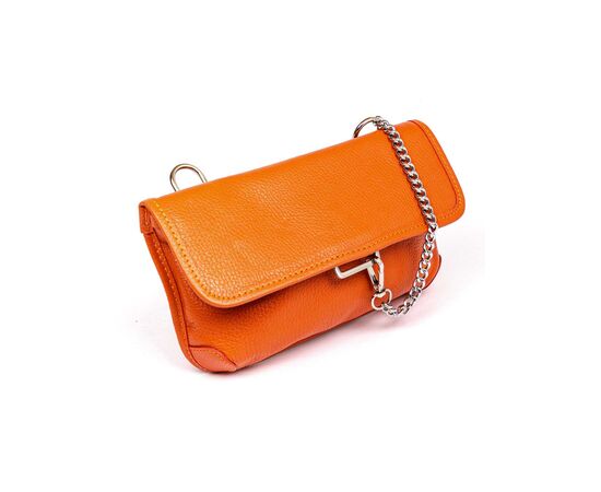 Купить Кожаная сумка Italian Bags Клатч Italian Bags 1277_orange Кожаный Оранжевый, фото , изображение 4, характеристики, отзывы