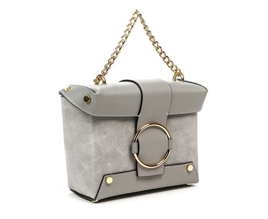 Купить Кожаная сумка Italian Bags Клатч Italian Bags 1666_gray Кожаный Серый, фото , изображение 3, характеристики, отзывы