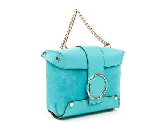 Купить Кожаная сумка Italian Bags Клатч Italian Bags 1666_tiffany Кожаный Зеленый, фото , изображение 3, характеристики, отзывы