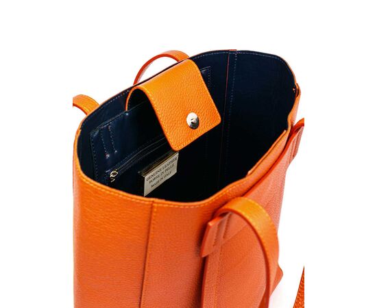 Купить Кожаная сумка Italian Bags Деловая Сумка Italian Bags 1682_orange Кожаная Оранжевый, фото , изображение 4, характеристики, отзывы