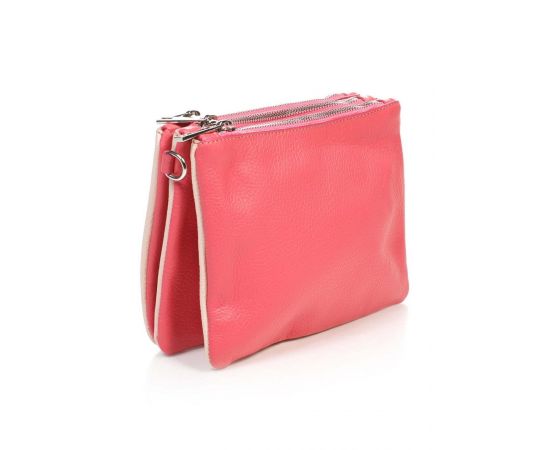 Купить Кожаная сумка Italian Bags Клатч Italian Bags 1723_corale Кожаный Коралловый, фото , изображение 3, характеристики, отзывы