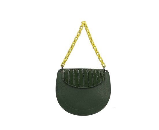 Купить Кожаная сумка Italian Bags Клатч Italian Bags 1966_green Кожаный Зеленый, фото , изображение 2, характеристики, отзывы