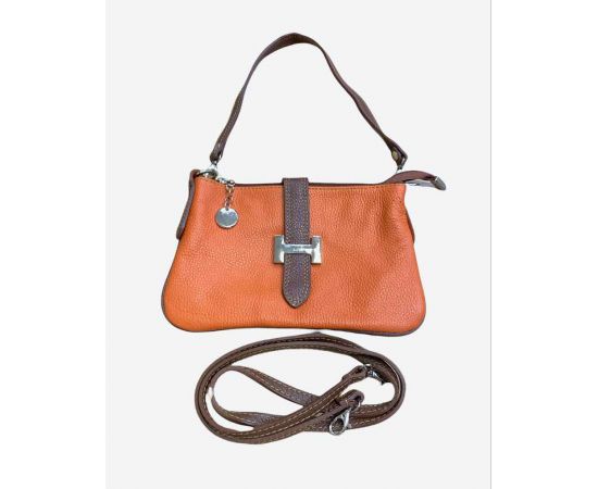 Придбати Шкіряна сумка Italian Bags Клатч Italian Bags 3361_orange_1_brown Шкіряний Помаранчевий, image , характеристики, відгуки