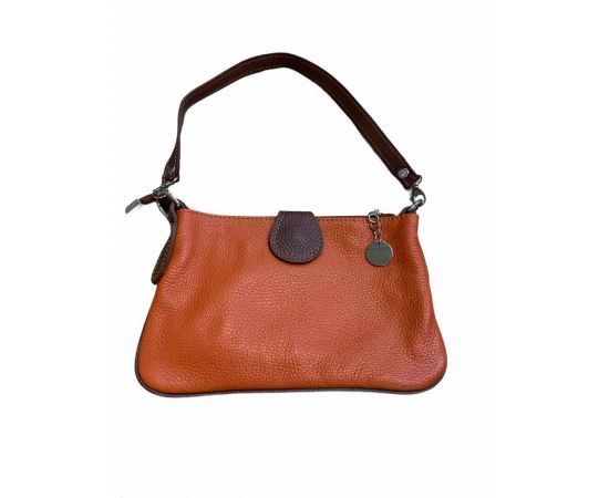 Придбати Шкіряна сумка Italian Bags Клатч Italian Bags 3361_orange_1_brown Шкіряний Помаранчевий, image , зображення 2, характеристики, відгуки