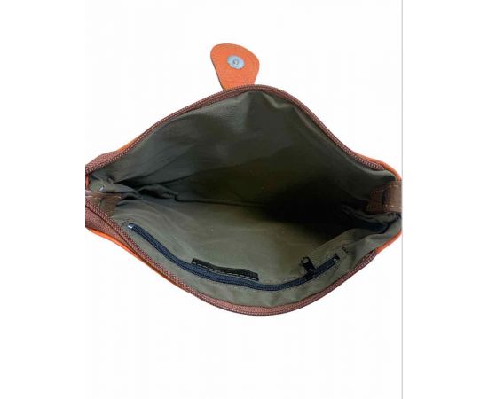 Придбати Шкіряна сумка Italian Bags Клатч Italian Bags 3361_orange_1_brown Шкіряний Помаранчевий, image , зображення 3, характеристики, відгуки