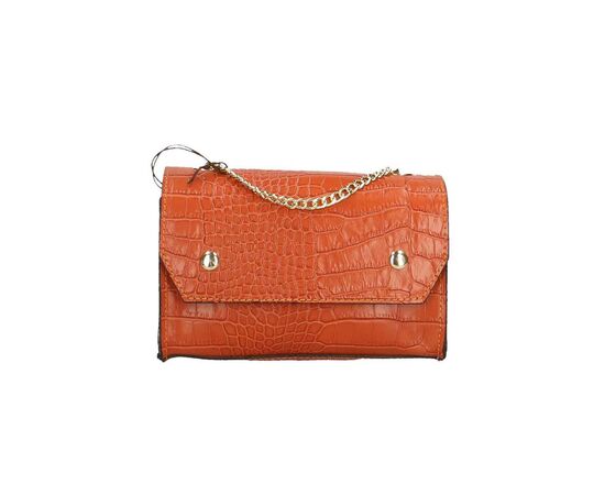 Купить Кожаная сумка Italian Bags Клатч Italian Bags 532177_orange Кожаный Оранжевый, фото , изображение 2, характеристики, отзывы