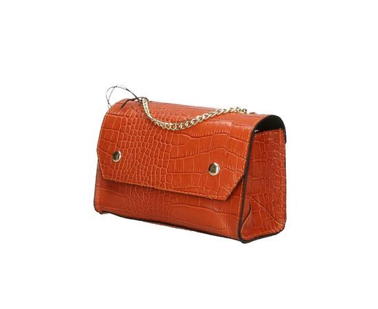 Купить Кожаная сумка Italian Bags Клатч Italian Bags 532177_orange Кожаный Оранжевый, фото , изображение 3, характеристики, отзывы