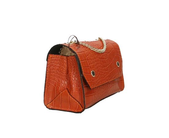 Купить Кожаная сумка Italian Bags Клатч Italian Bags 532177_orange Кожаный Оранжевый, фото , изображение 6, характеристики, отзывы