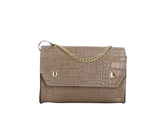 Купить Кожаная сумка Italian Bags Клатч Italian Bags 532177_taupe Кожаный Таупе, фото , изображение 2, характеристики, отзывы