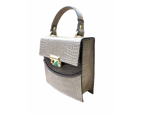 Купить Кожаная сумка Italian Bags Клатч Italian Bags 540076_taupe_brown Кожаный Коричневый, фото , изображение 2, характеристики, отзывы