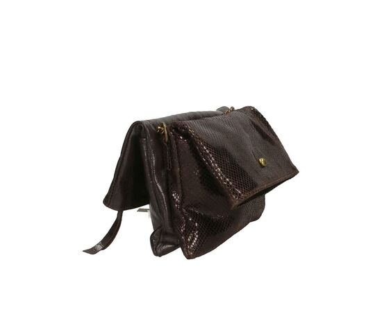 Купить Кожаная сумка Italian Bags Клатч Italian Bags 542013_dark_brown Кожаный Коричневый, фото , изображение 6, характеристики, отзывы