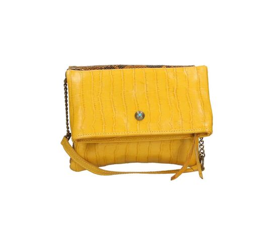 Купить Кожаная сумка Italian Bags Клатч Italian Bags 542013_yellow Кожаный Желтый, фото , изображение 5, характеристики, отзывы