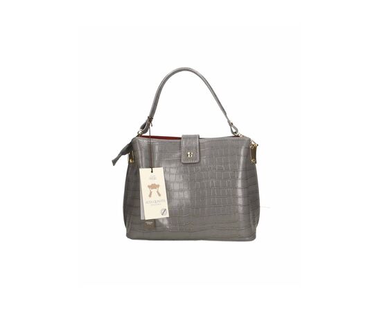 Придбати Кожаная сумка Italian Bags Деловая Сумка Italian Bags 556024_gray Кожаная Серый, image , зображення 2, характеристики, відгуки