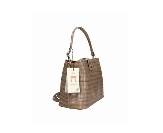 Купить Кожаная сумка Italian Bags Деловая Сумка Italian Bags 556024_taupe Кожаная Серо-коричневый, фото , изображение 6, характеристики, отзывы