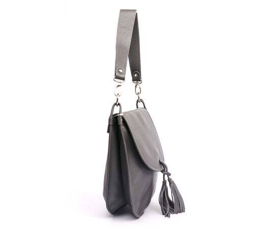 Купить Кожаная сумка Italian Bags Сумка На Каждый День Italian Bags 8871_gray Кожаная Серый, фото , изображение 2, характеристики, отзывы