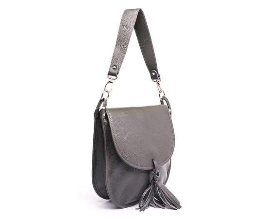 Купить Кожаная сумка Italian Bags Сумка На Каждый День Italian Bags 8871_gray Кожаная Серый, фото , изображение 4, характеристики, отзывы