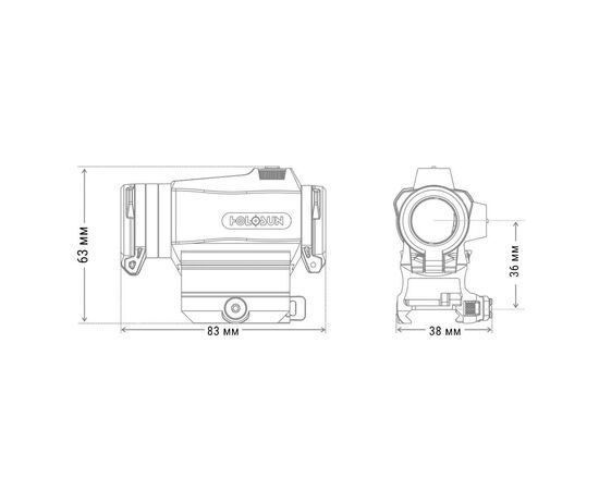 Купить Коліматорний приціл HOLOSUN HE515CT-RD, фото , изображение 6, характеристики, отзывы