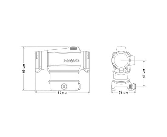 Купить Коліматорний приціл HOLOSUN HS515CM, фото , изображение 6, характеристики, отзывы