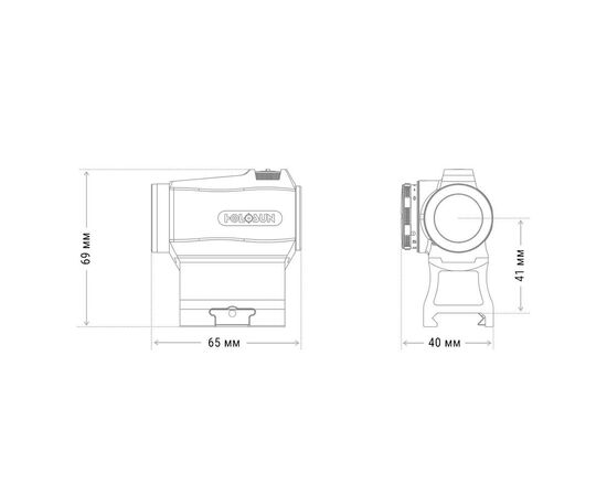 Купить Коліматорний приціл HOLOSUN HE403R-GD, фото , изображение 6, характеристики, отзывы