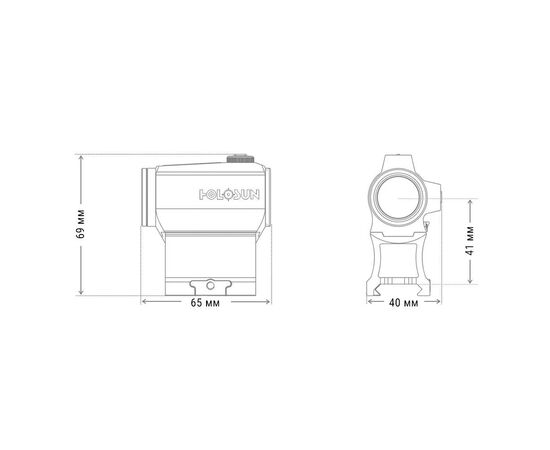 Купить Коліматорний приціл HOLOSUN HE403B-GR, фото , изображение 5, характеристики, отзывы