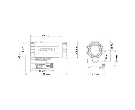 Купить Збільшувач HOLOSUN HM3XT 3x magnifier, фото , изображение 6, характеристики, отзывы