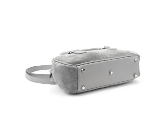 Придбати Замшевая сумка удлиненной формы темно-серая Tavinchi CH-0245DG, image , зображення 4, характеристики, відгуки