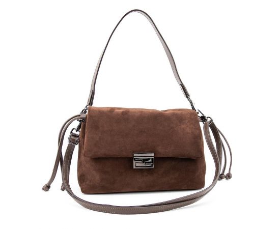 Купить Мягкое замшевое женское кроссбоди с затяжками Tavinchi CH-8585DB-Y, фото , изображение 3, характеристики, отзывы