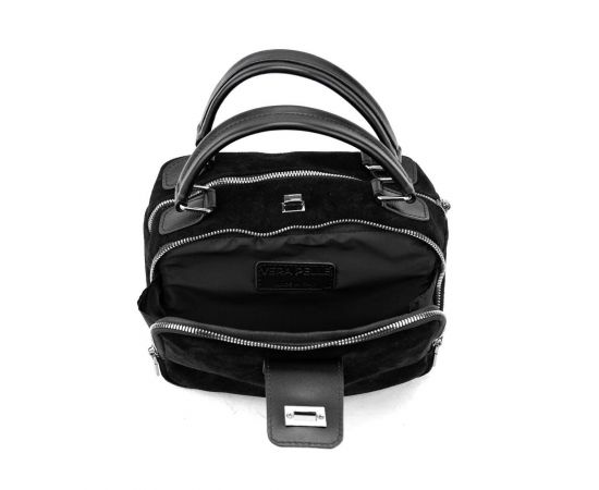 Придбати Мягкая замшевая сумка на два отдела с ручкой Firenze Italy F-IT-1045A-Y, image , зображення 2, характеристики, відгуки