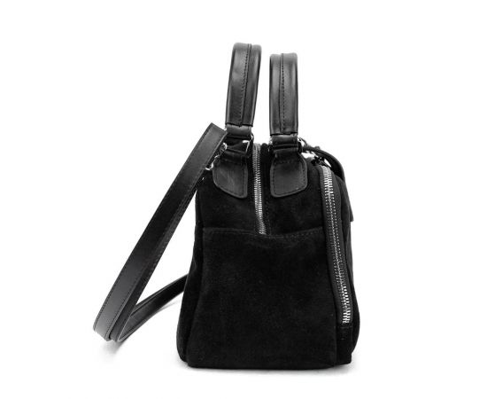 Придбати Мягкая замшевая сумка на два отдела с ручкой Firenze Italy F-IT-1045A-Y, image , зображення 4, характеристики, відгуки