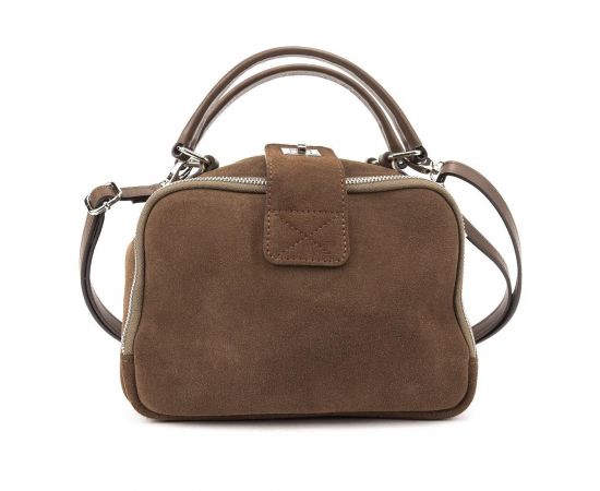 Придбати Мягкая замшевая сумка на два отдела с ручкой Firenze Italy F-IT-1045DB-Y, image , зображення 3, характеристики, відгуки