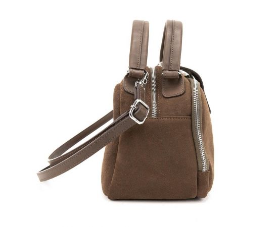 Придбати Мягкая замшевая сумка на два отдела с ручкой Firenze Italy F-IT-1045DB-Y, image , зображення 4, характеристики, відгуки