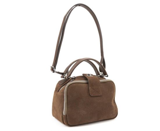 Придбати Мягкая замшевая сумка на два отдела с ручкой Firenze Italy F-IT-1045DB-Y, image , зображення 8, характеристики, відгуки