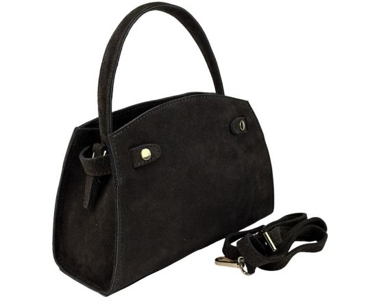 Купить Сумка классическая небольшая замшевая Firenze Italy  F-IT-8877DB, фото , изображение 4, характеристики, отзывы