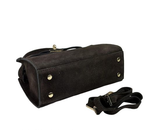 Купить Сумка классическая небольшая замшевая Firenze Italy  F-IT-8877DB, фото , изображение 5, характеристики, отзывы