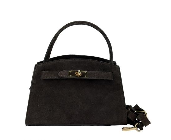 Купить Сумка классическая небольшая замшевая Firenze Italy  F-IT-8877DB, фото , изображение 9, характеристики, отзывы