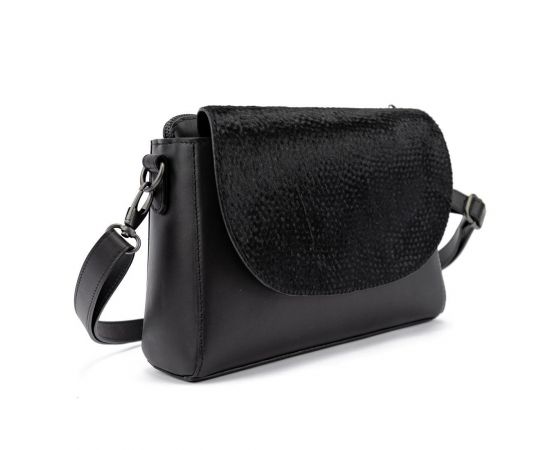 Придбати Женская компактная кожаная сумочка с клапаном с меха Firenze Italy F-IT-9804H, image , зображення 3, характеристики, відгуки