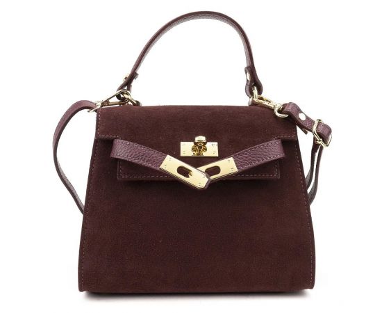 Придбати Небольшая классическая замшевая сумочка Firenze Italy F-IT-98667BO, image , характеристики, відгуки