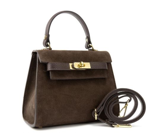 Придбати Небольшая классическая замшевая сумочка Firenze Italy F-IT-98667DB, image , характеристики, відгуки