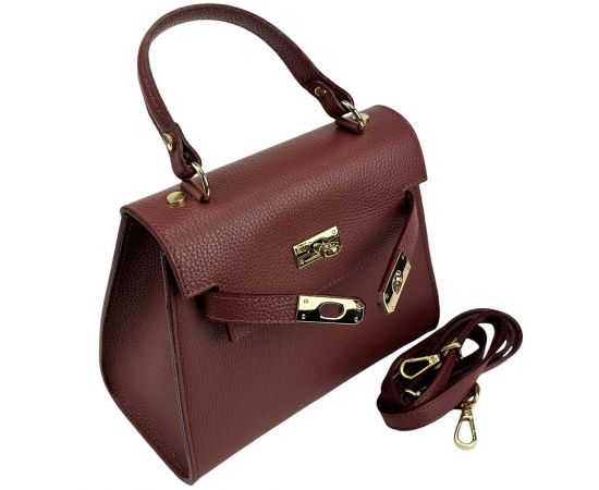 Купить Небольшая классическая кожаная сумочка Firenze Italy F-IT-9866DR, фото , изображение 9, характеристики, отзывы