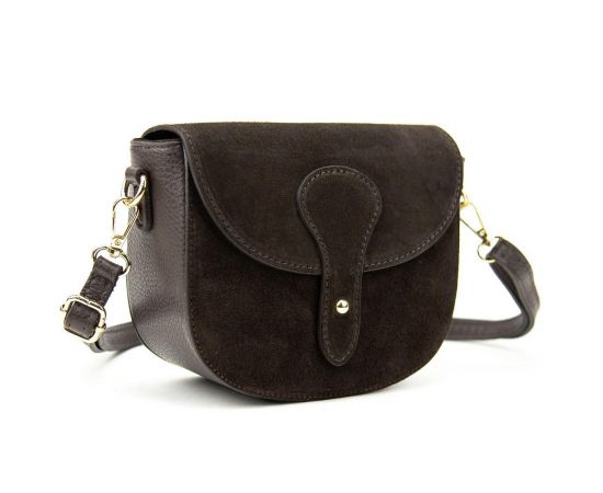 Купить Маленькое кроссбоди с круглым клапаном на застежке Firenze Italy F-IT-9876DB, фото , характеристики, отзывы