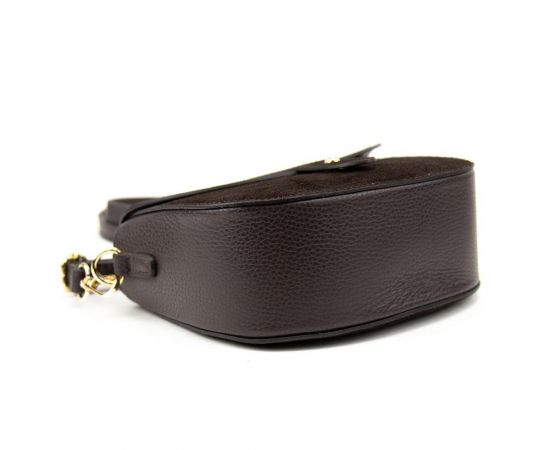 Купить Маленькое кроссбоди с круглым клапаном на застежке Firenze Italy F-IT-9876DB, фото , изображение 4, характеристики, отзывы