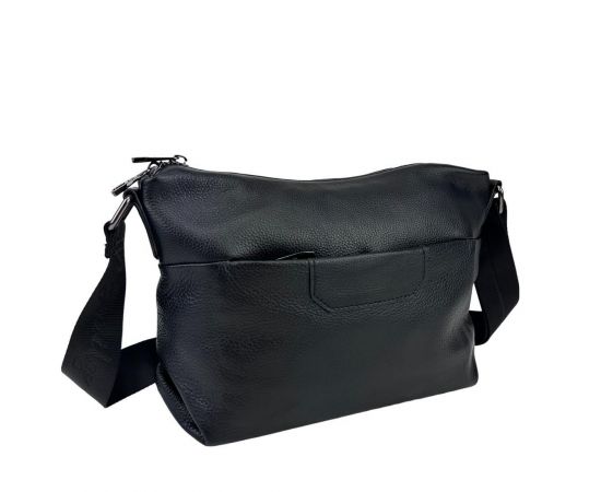 Купить Кожаная женская сумка через черное плечо UnaBorsetta NB2-3401A, фото , изображение 3, характеристики, отзывы