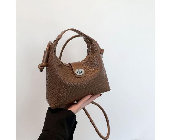 Придбати Маленькое плетенное кроссбоди эко-кожа Lilly P1-913DB, image , характеристики, відгуки