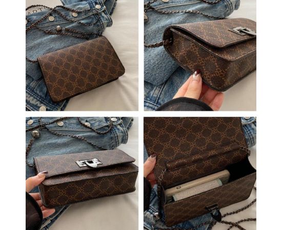 Купить Кроссбоди на цепочке из эко-кожи Lilly P2-14502DB, фото , изображение 3, характеристики, отзывы