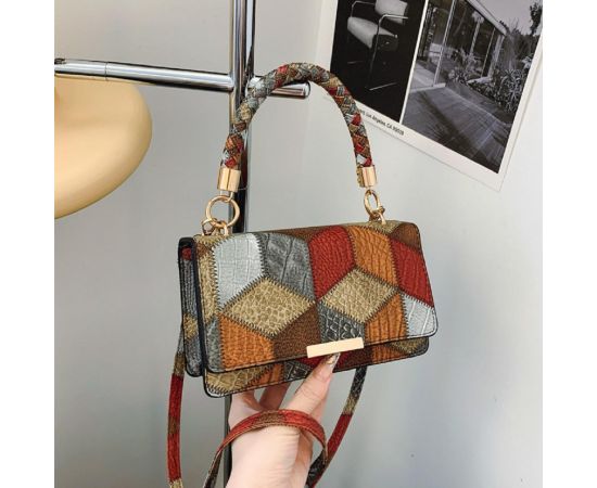 Придбати Кроссбоди из эко-кожи с геометрическим рисунком Lilly P2-15119230R, image , характеристики, відгуки