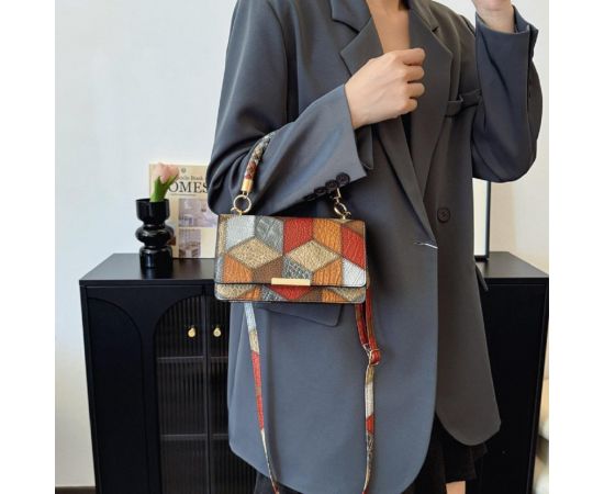 Придбати Кроссбоди из эко-кожи с геометрическим рисунком Lilly P2-15119230R, image , зображення 2, характеристики, відгуки