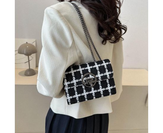 Купить Маленькая твидовая сумочка на цепочке Lilly P2-1520AW, фото , характеристики, отзывы